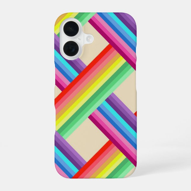 Coque iPhone 16 Rainbow Twist (Verso)