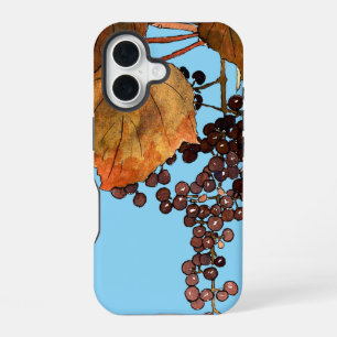 Coque iPhone 16 Raisins de givre Art nouveau