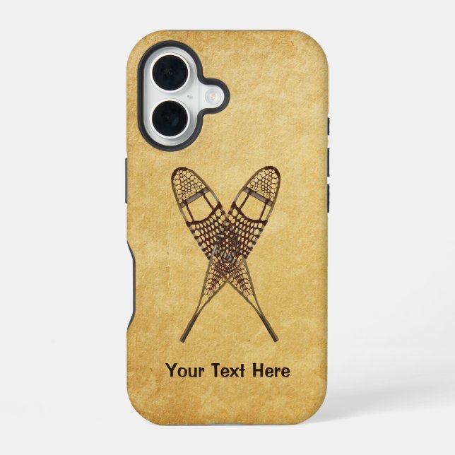 Coque iPhone 16 Raquettes à neige (Verso)