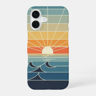 Coque iPhone 16 Rayons de soleil rétro
