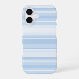 Coque iPhone 16 Rayures bleu bébé