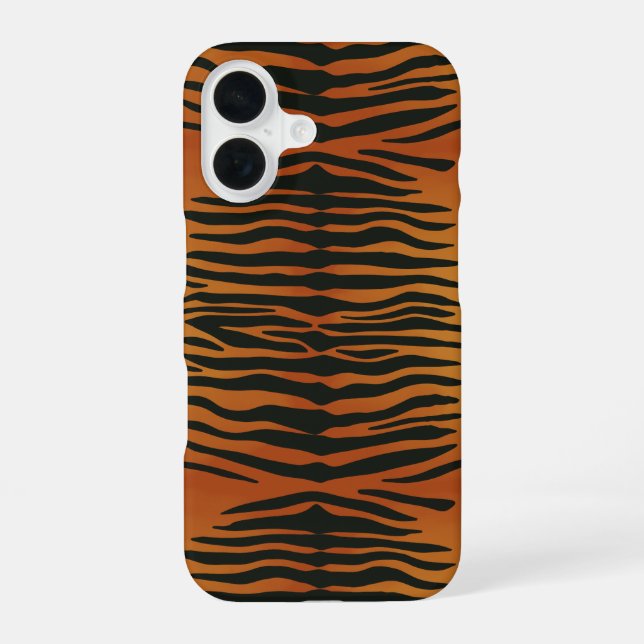 Coque iPhone 16 Rayures de tigre  (Verso)