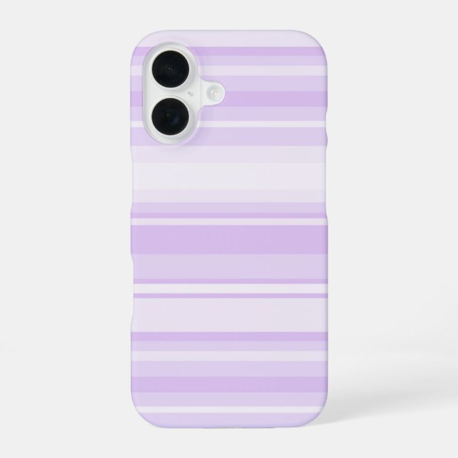 Coque iPhone 16 Rayures lilas (Verso)