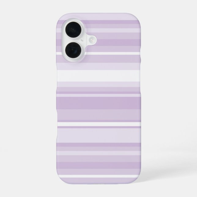 Coque iPhone 16 Rayures violettes chardon (Verso)