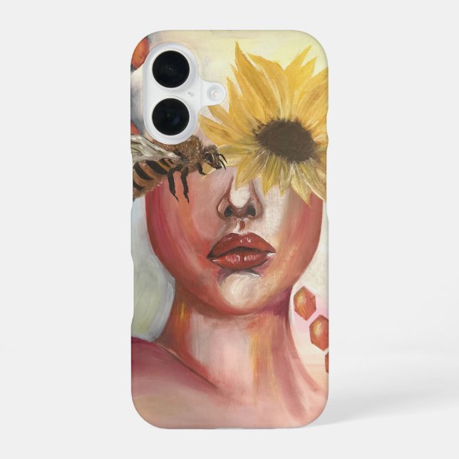 Coque iPhone 16 Récolte de miel (Verso)