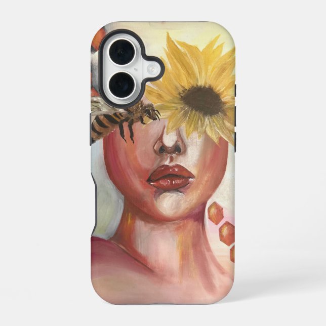Coque iPhone 16 Récolte de miel (Verso)