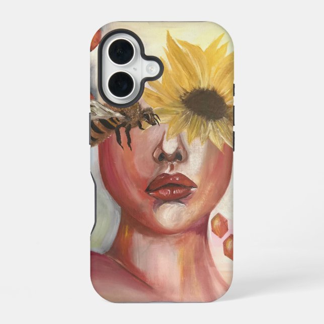 Coque iPhone 16 Récolte de miel (Verso)