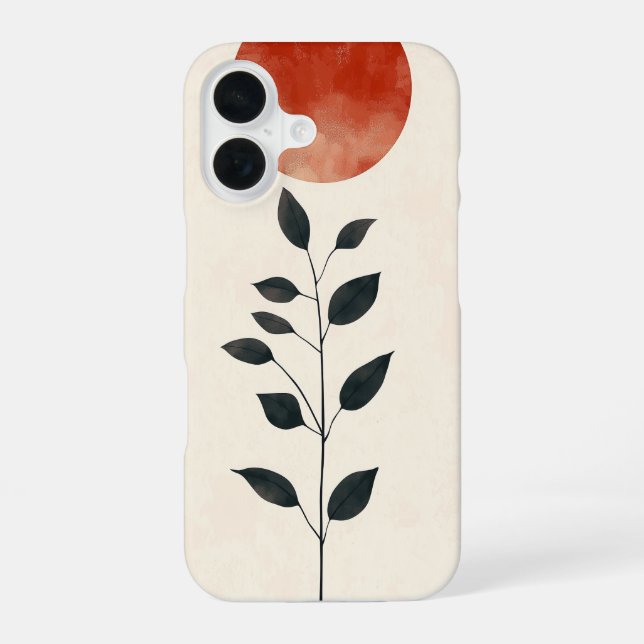 Coque iPhone 16 Red Dot Botanica (Verso)