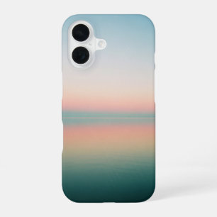 Coque iPhone 16 Reflets vintage sur un lac calme