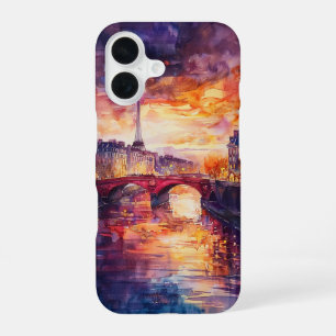 Coque iPhone 16 Réflexions de Twilight parisien