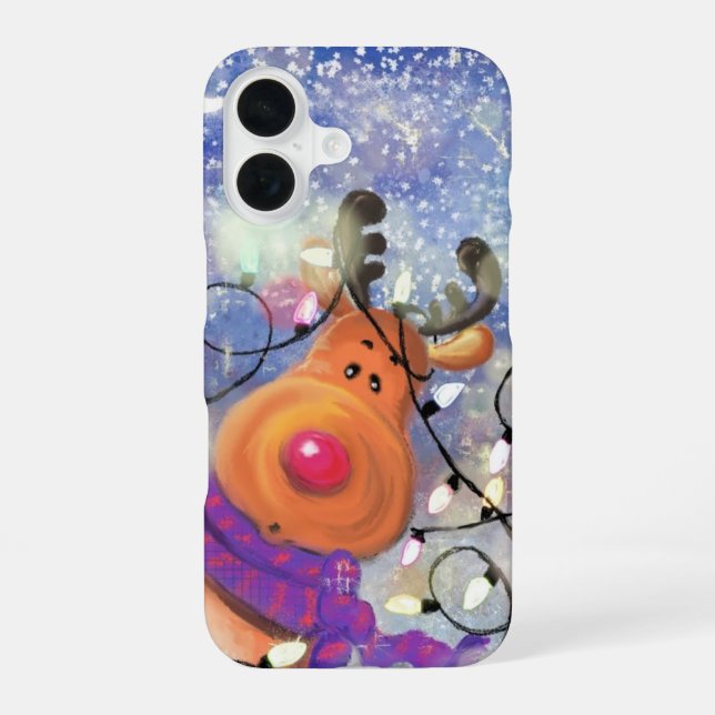 Coque iPhone 16 Reindeer Noël iPhone ou Coques Samsung (Verso)