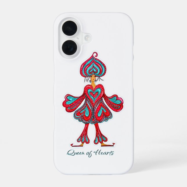 Coque iPhone 16 Reine de Cœur  (Verso)
