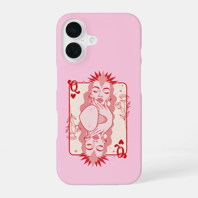 Coque iPhone 16 Reine des Coeurs (Verso)