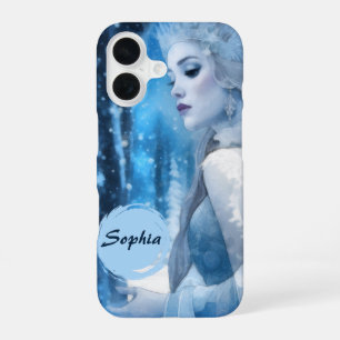 Coque iPhone 16 Reine des Neiges de Beauté Gelée au Pays des Merve