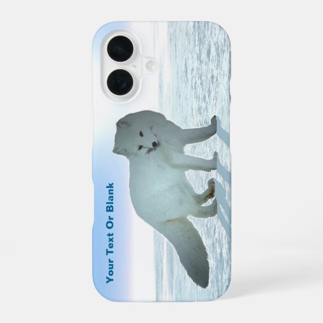 Coque iPhone 16 Renard arctique (Verso)