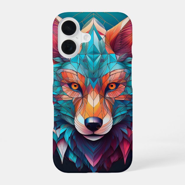 Coque iPhone 16 Renard numérique (Verso)
