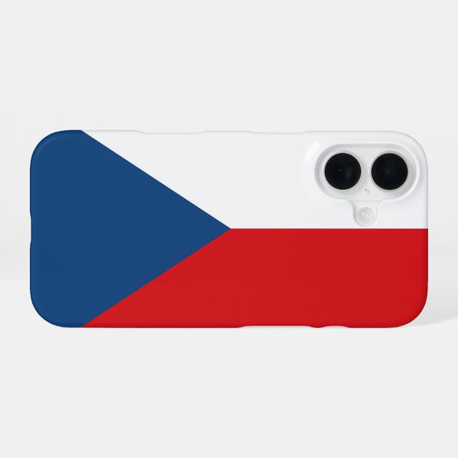 Coque iPhone 16 République tchèque (Verso Horizontal)