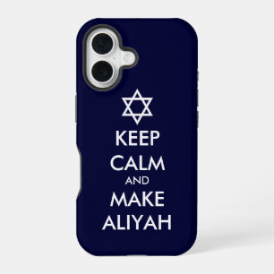 Coque iPhone 16 Restez Calme Et Faites De L'Aliyah