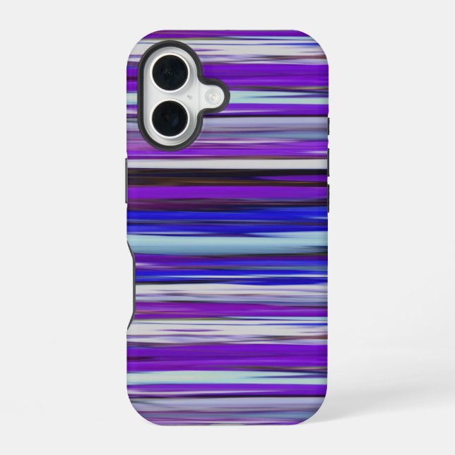 Coque iPhone 16 Résumé #2 : Flou ultraviolet (Verso)