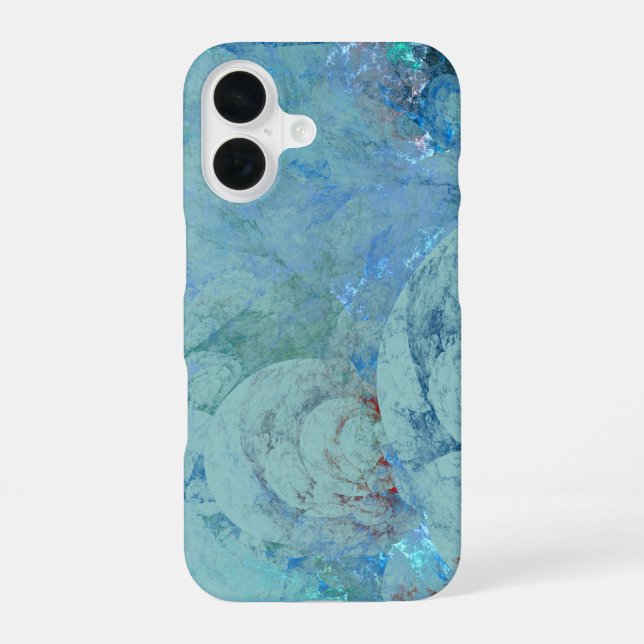 Coque iPhone 16 Résumé Opale Bleue  (Verso)
