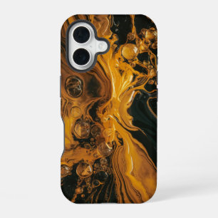 Coque iPhone 16 Résumé Or En Fusion
