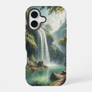 Coque iPhone 16 Retraite des chutes d'eau enchantées