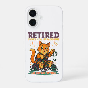 Coque iPhone 16 Retraité Sous Nouvelle Direction Voir Chat Pour Le