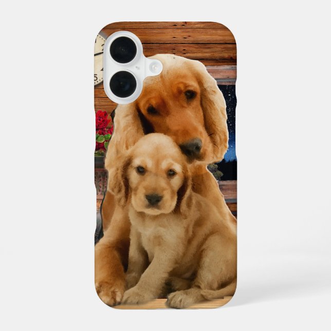 Coque iPhone 16 retriever du Labrador (Verso)