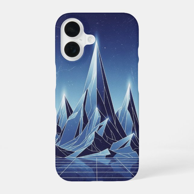 Coque iPhone 16 Retro Crystal Peaks (Verso)