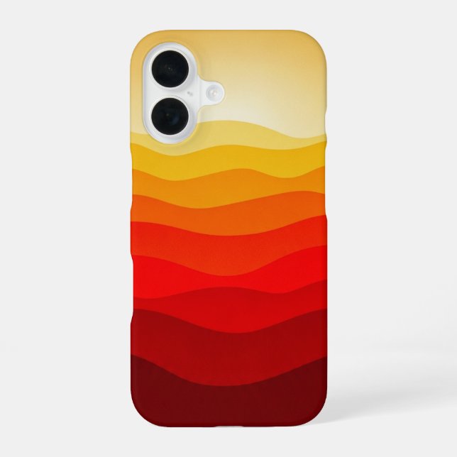 Coque iPhone 16 Rétro Horizon Apple (Verso)