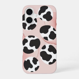 Coque iPhone 16 Rêve de vache pastel