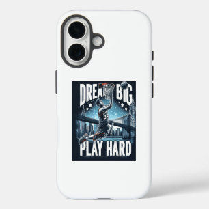 Coque iPhone 16 Rêve Grand, Joue Fort