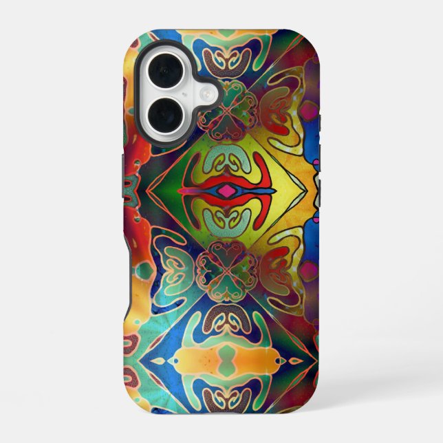 Coque iPhone 16 Rêve iridescent (Verso)