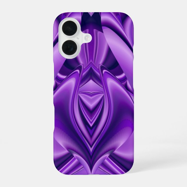 Coque iPhone 16 Rêves de Fleur Violette (Verso)