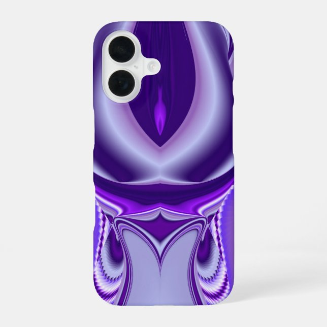 Coque iPhone 16 Rêves de Fleur Violette (Verso)