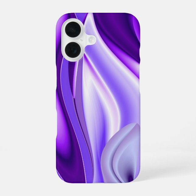 Coque iPhone 16 Rêves de Fleur Violette (Verso)