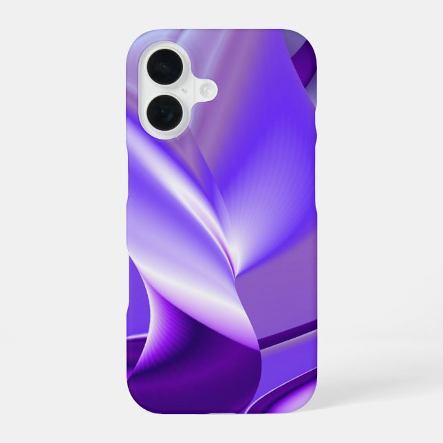 Coque iPhone 16 Rêves de Fleur Violette (Verso)