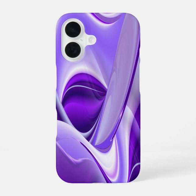 Coque iPhone 16 Rêves de Fleur Violette (Verso)