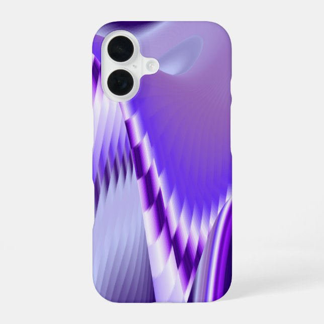 Coque iPhone 16 Rêves de Fleur Violette (Verso)