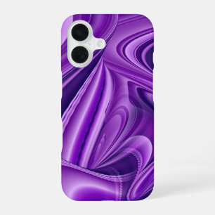 Coque iPhone 16 Rêves de fleurs violettes