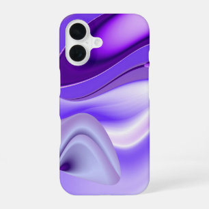 Coque iPhone 16 Rêves de fleurs violettes
