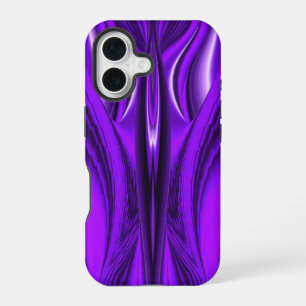 Coque iPhone 16 Rêves de licorne arc-en-ciel Fleur Violette