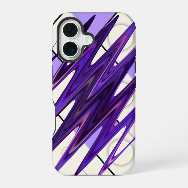 Coque iPhone 16 rêves d'Indigo Thunder (Verso)