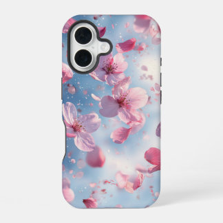 Coque iPhone 16 Rêvez Aquarelle Pétales Roses et Boîtier de téléph
