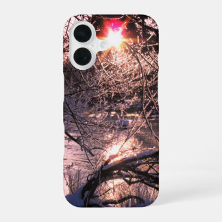 Coque iPhone 16 Rivière froide Hafren et soleil