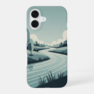 Coque iPhone 16 Rivière vintage coulant doucement