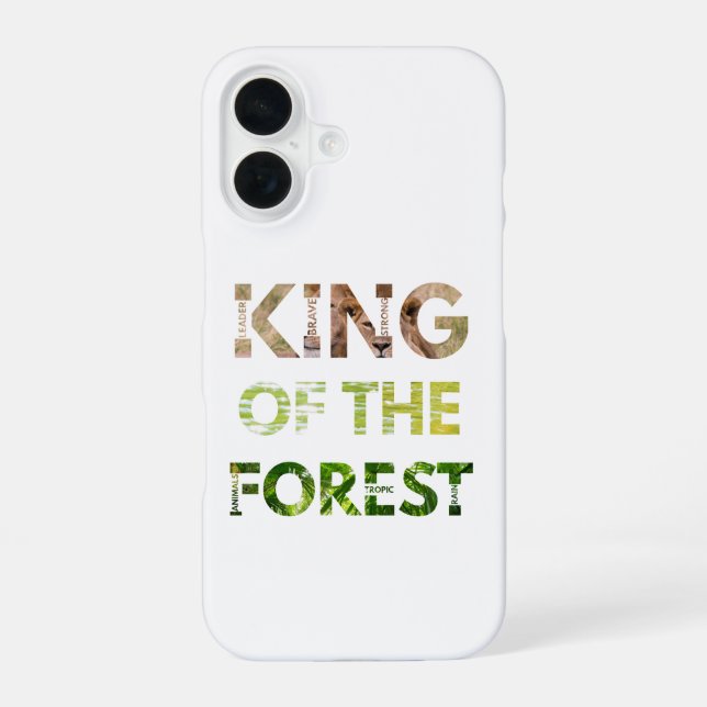 Coque iPhone 16 Roi de la Forêt  (Verso)