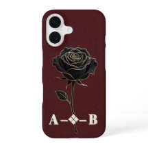 Rose noire avec contour doré Fleur d'État de luxe