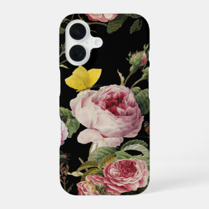 Coque iPhone 16 ROSES ROSES ROSES ET BOUTTERFLIES JAUNES Florales
