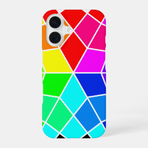 Coque iPhone 16 Roue chromatique en étoile -